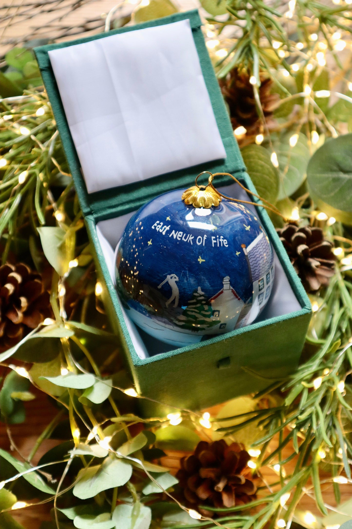 East Neuk of Fife | Scottish Christmas Decoration Bauble Scotland