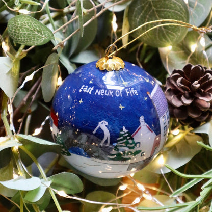 East Neuk of Fife | Scottish Christmas Decoration Bauble Scotland