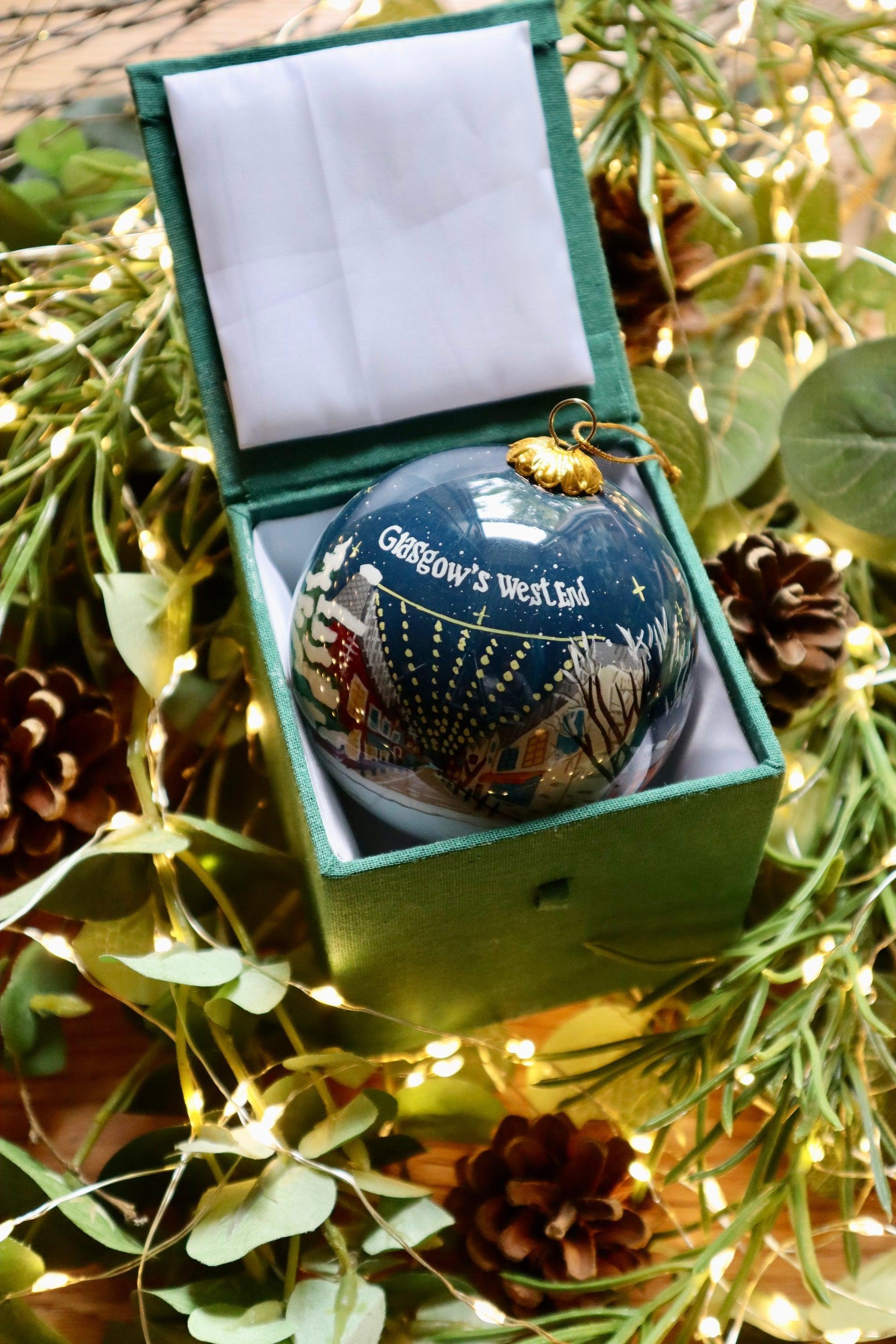 Glasgow's West End | Scottish Christmas Decoration Bauble Scotland