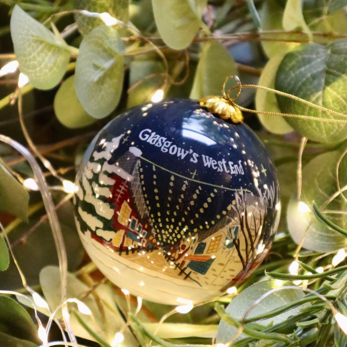 Glasgow's West End | Scottish Christmas Decoration Bauble Scotland